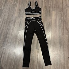 Alo Yoga Set Black Size S High Waist Leggings and Sports Bra Set NWT