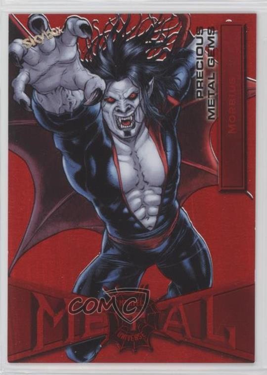 2022 Upper Deck Marvel Metal Universe Spider-Man PMG Red 65/100 Morbius #56 13bg