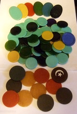 Catalin Plastic Poker Chips Gaming Chips Colorful Oval Round Chips 70