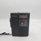 VTG Sony TCM-S64V Cassette Recorder VOR Fast Play Back Voice Memo Recorder Black