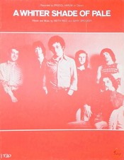 A Whiter Shade Of Pale Sheet Music Procol Harum Keith Reid Gary Brokker 1967