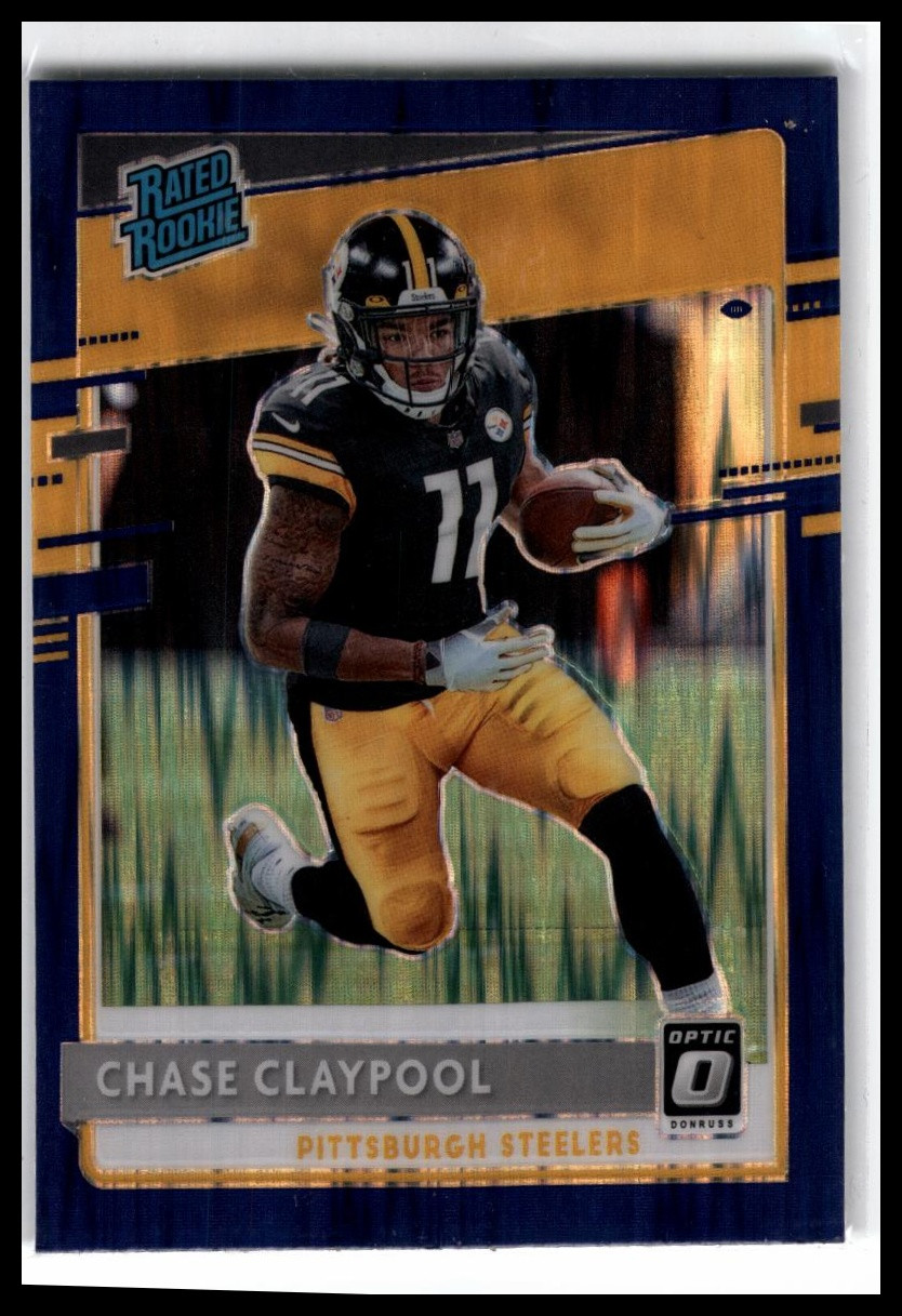 2020 Donruss Optic #177 Chase Claypool Purple Shock
