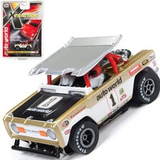 SC331-3 Auto World XTraction Ford Baja Bronco Gold R22 HO Slot Car