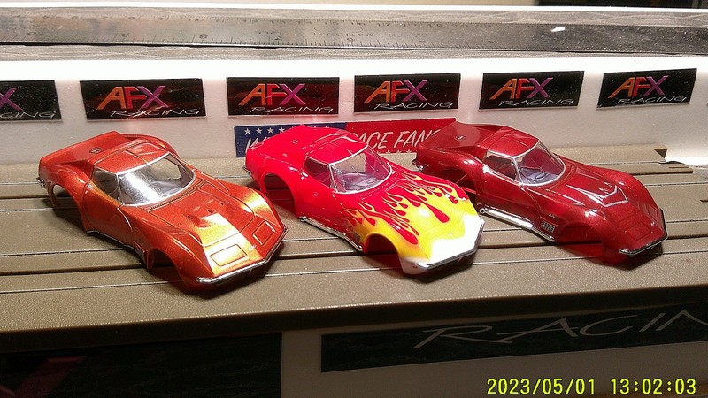 3 AFX RACING H.O. SCALE SLOT CAR BODIES ONLY CHEVROLET CORVETTE NEW SEE DESCRIPT
