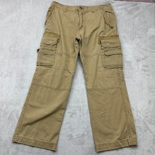 Old Navy Cargo Pants Men 32x30 Tan Loose Fit Parachute Gorpcore Work Utility Y2K