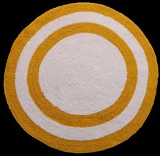 Two-tone 36-inch Round Bath Rug