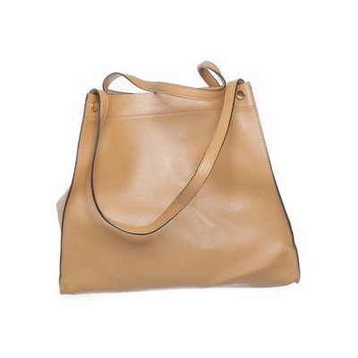 H&M, Handtasche, Damen, Polyester/Polyurethan, Beige, 31, 12, 28 cm #usf