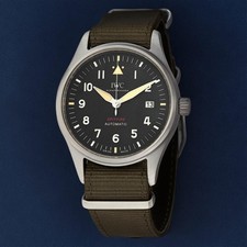 IWC Pilot Watch Automatic Spitfire IW326801 39mm Black Dial Full Set Box Papers