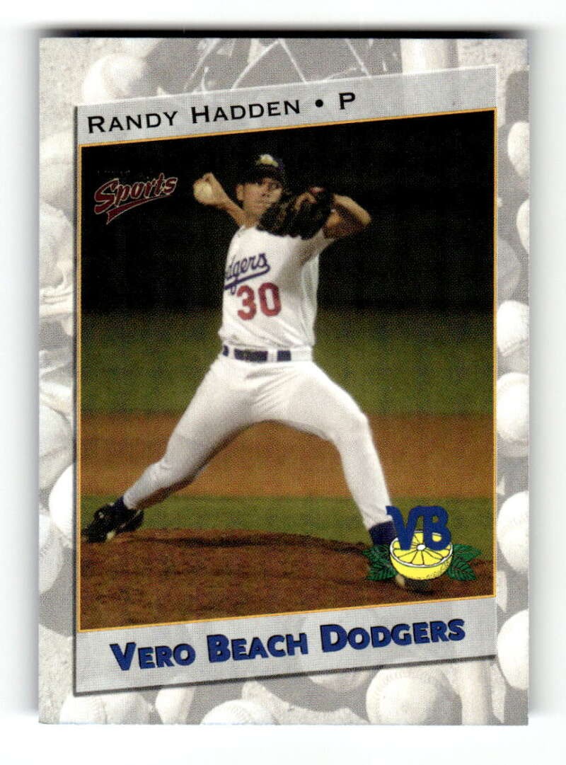 2001 Multi-Ad Vero Beach Dodgers #5 Randy Hadden NM Near Mint