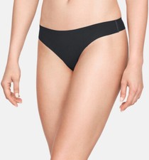 NWT Under Armour Women's Pure Stretch Thong Underwear 3 Pack