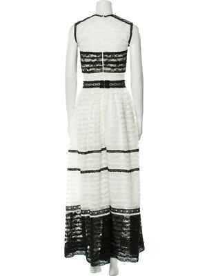 COSTARELLOS White Black Guipure Lace Stripe Sleeveless Maxi Dress 2 US = XS 34FR | eBay COSTARELLOS White Black Guipure Lace Stripe Sleeveless Maxi Dress 2 US = XS 34FR | eBay