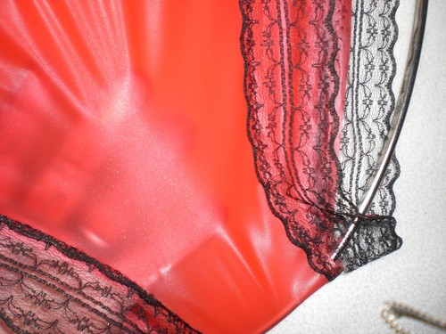 NEU ULTRA SOFT PVC HÖSCHEN PANTY SLIP PANTIES BRIEF SISSY ZOFE DWT L-XL - Picture 6 of 9