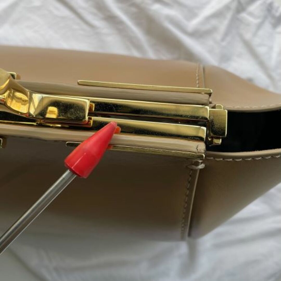 ZANCHETTI AMLETO 24 AMLET 2WAY LEATHER METAL HANDLE TOTE ZANCHETTI AMLETO 24 AMLET 2WAY LEATHER METAL HANDLE TOTE