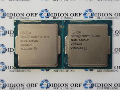 Set of 2 INTEL Core i3-4170 SR1PL 3.70 GHz 3 MB 54 W Grade B SKU 13791