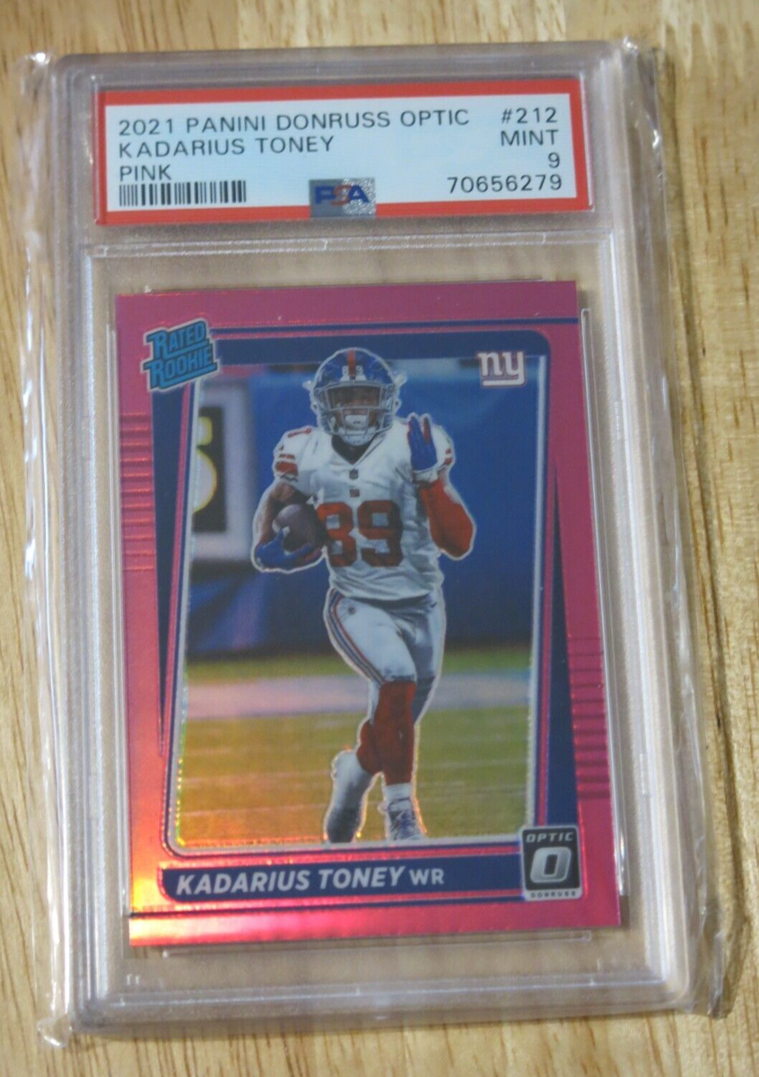 2021 Panini Donruss Optic #212 Kadarious Toney MINT Pink PSA 9