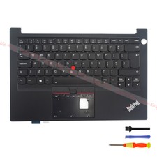 UK Layout Palmrest Backlit Keyboard For Lenovo ThinkPad E14 Gen2 Gen3 Gen4