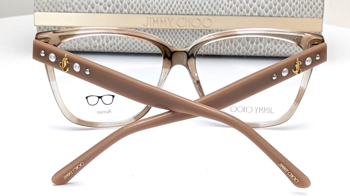 JIMMY CHOO キャットアイフレムメカネ JC336 HR5 Jimmy Choo JC335 HR5 Striped Pink Cat Eye Womens Eyeglasses