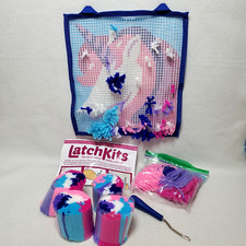 Kahootz Latch Kits Unicorn Mini Rug Wall Decoration Kit Partially Done Complete