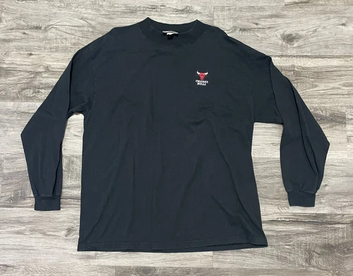 VTG NBA Chicago Bulls Shirt Men’s Extra Large Embroidered Logo Long Sleeve CSA