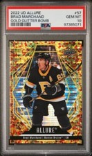 2022-23 Allure Gold Glitter Bomb - #57 Brad Marchand 69/199 PSA 10 POP 2