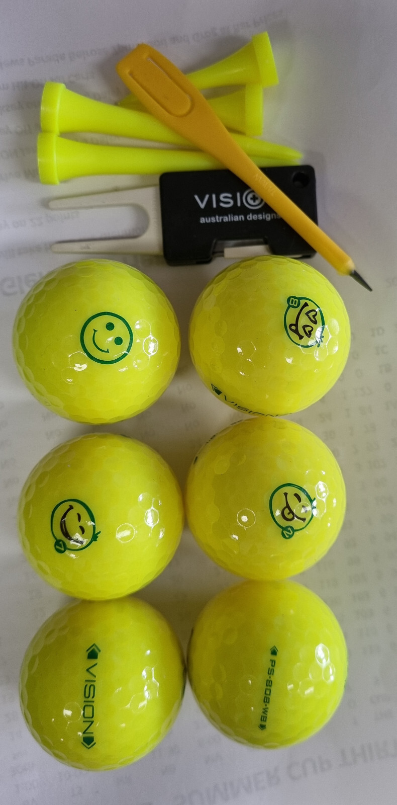 Vision Gift Pack 6 x ProSoft 808 Yellow Golf Balls eBay