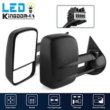 Power Heated Tow Mirrors For 2007-2013 Silverado Sierra 1500 2500hd 3500hd Lhrh