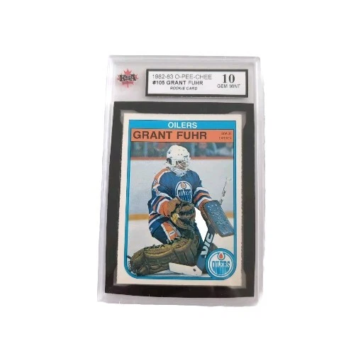 1982 O-Pee-Chee Grant Fuhr #105 novato ¡como nuevo CND KSA 10! Engrasadores Edmonton Foto 2 de 4