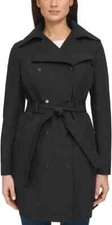 NWT Calvin Klein Ladies' Trench Coat, Removable Hood