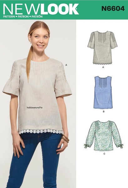 New Look 6604 Tunika & Top Misses' NäHen Muster 3 Stile GrößEn 10 - 22-image