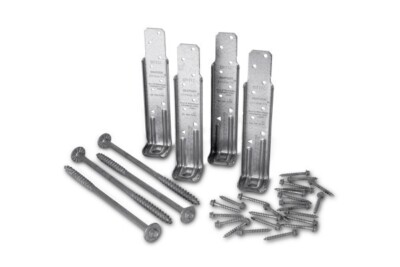 DTT ZMAX  Galvanized Deck Tension Tie Kit for 2x with Screws (Pack of 4)DTT1Z-KT