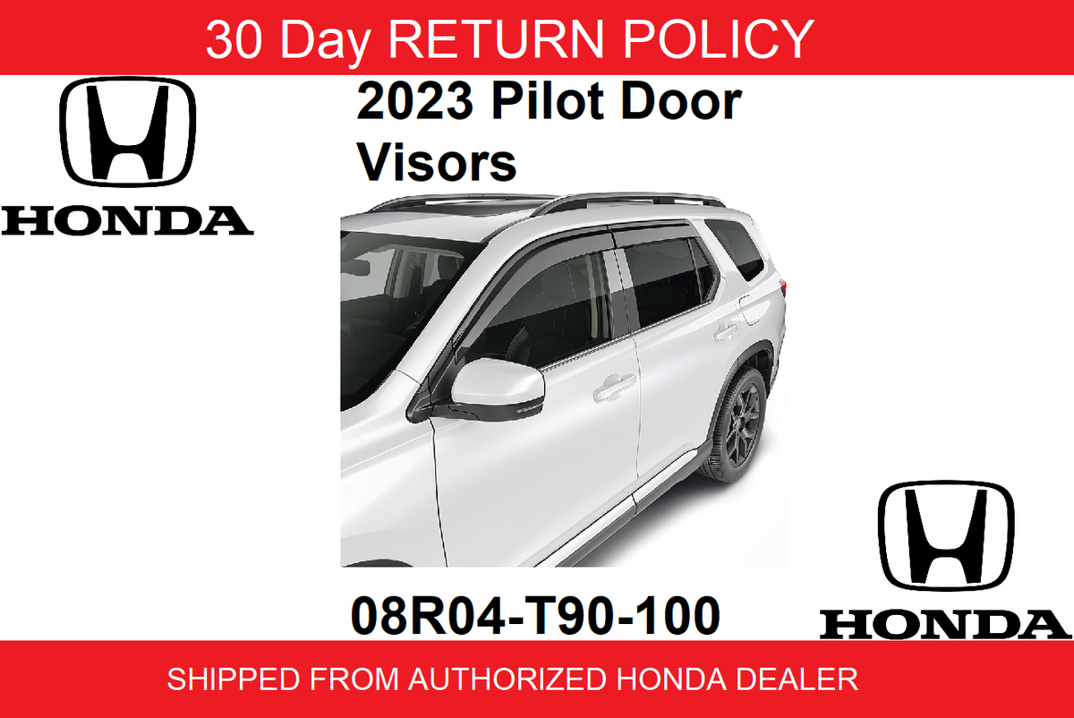 🔥2023-2025 Genuine OEM Honda Pilot Black Door Visor Kit 08R04-T90
