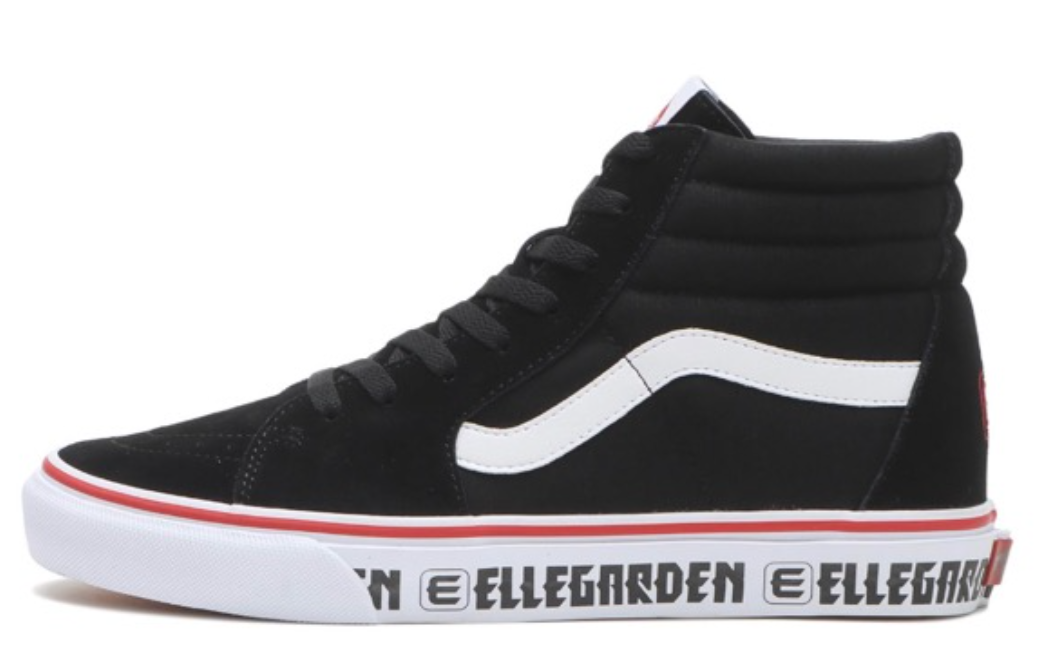Ellegarden x Vans Sk8-Hi V38CF Elle Black White Red 687688 Ellegarden x Vans Sk8-Hi V38CF Elle Black White Red 687688