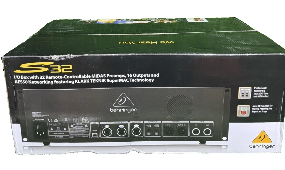 Serpientes de audio profesional Behringer Negro/Cajas multinúcleo