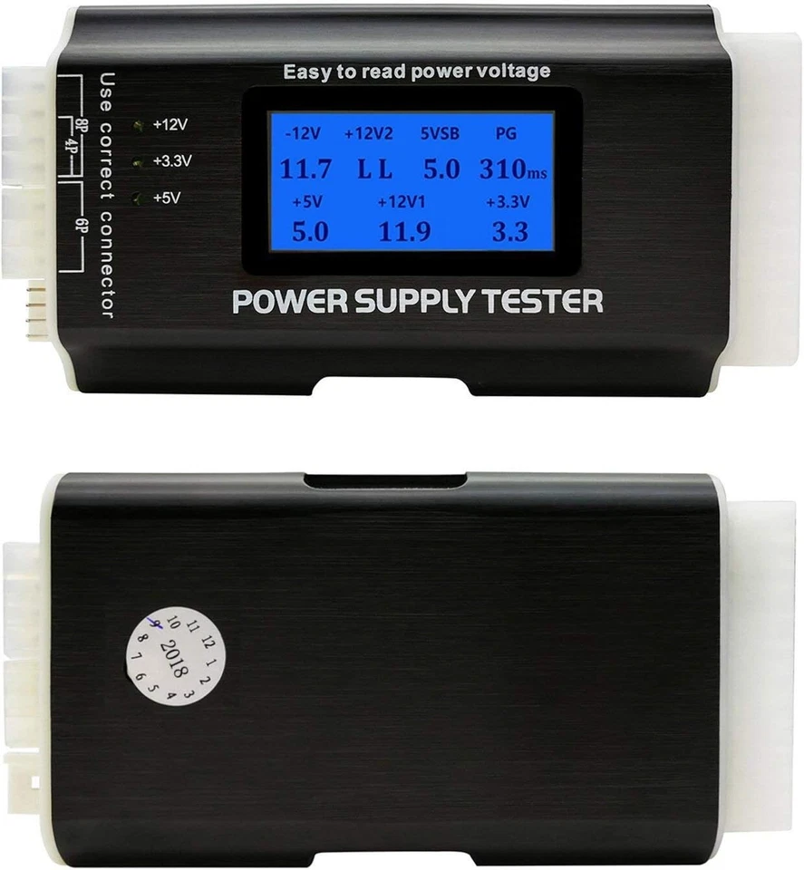 PC Power Supply Tester – Lightweight 1.8'' LCD Screen for ATX/ITX Connectors - Image 3 of 4
