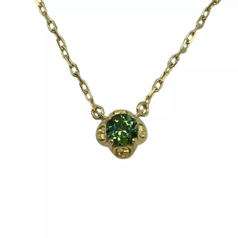 Collier GUCCI 662429 imbriqué G 18K pierres précieuses 750 K18 accessoires or