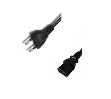 220V EURO Power Supply Lead IEC C13 Universal AC Mains Cable Replacement 2/3-Pin