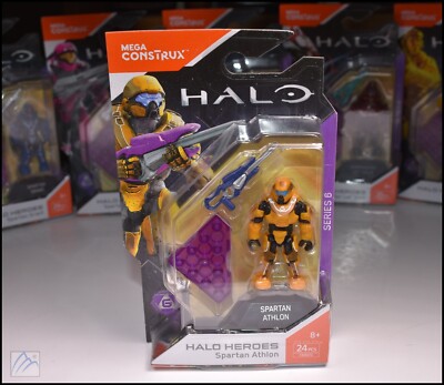 HALO MEGA CONSTRUX BLOKS UNSC ORANGE SPARTAN ATHLON MINI FIGURE HEROES 6 FMM74