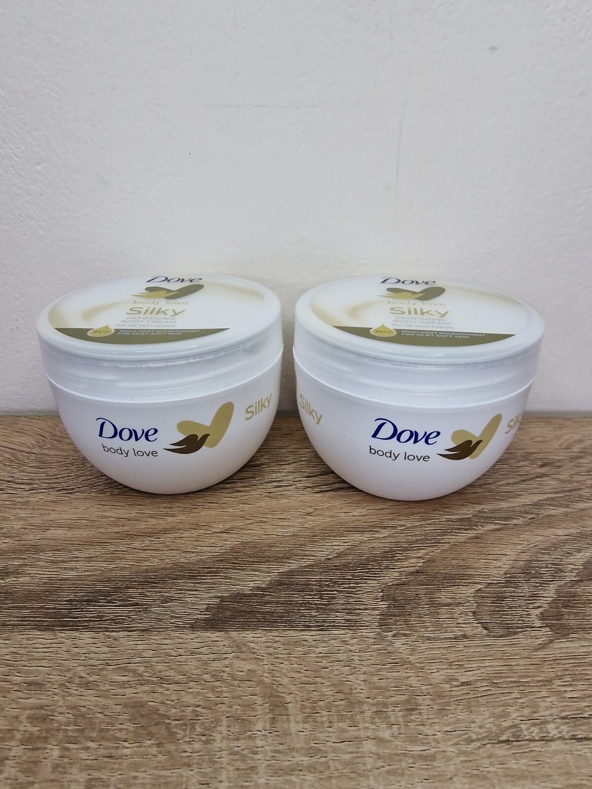 2 X Dove Body Love Silky Pampering Body Cream 300ml each eBay