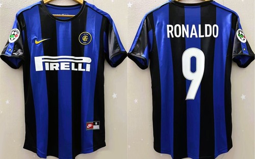Maillot Retro INTER MILAN 1997 - 2001 RONALDO Calcio UEFA - Foto 32 di 38