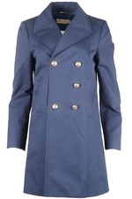 Emilio Pucci Double Breasted Cotton Blend Coat Uk 12