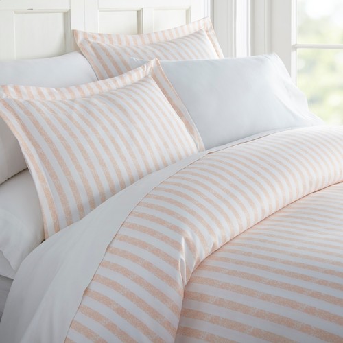 Kaycie Gray Fashion Premium 3 Piece Puffed Rugged Stripes Duvet Cover Set - Picture 8 of 8