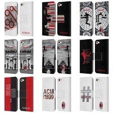 OFFICIAL AC MILAN ADULTS LEATHER BOOK WALLET CASE FOR APPLE iPOD TOUCH MP3