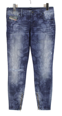 Diesel Grupee-Zip Super Slim-Skinny Low Waist 0816Q Jeans Damen W29/L32 Knochel
