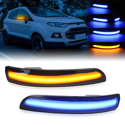 For Ford Kuga Escape EcoSport Focus Sequential Side Mirror LED Turn Signal Light