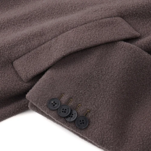 Drumohr F/W 24-25 Soft Textured Garment-Washed Wool Overcoat 40R (Eu50) Coat NWT image 4