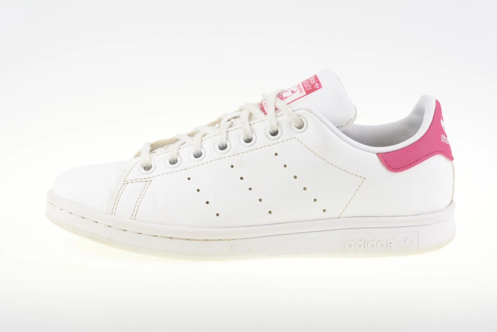 Adidas Stan Smith J bianco rosa FX7522 scarpe da ginnastica junior per ragazze taglia UK 5 5