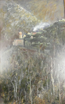 Robert Eid unbetitelt 2004 Öl Faserplatte 88x58 cm Hinte bei Emden Mä-167