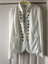 Nwt She + Sky Women White Jacket L