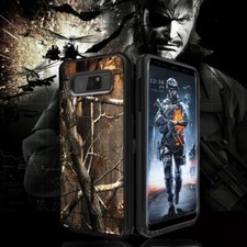For Samsung Galaxy Note 8 Protective Rubber and Hard Case Cover Camo
