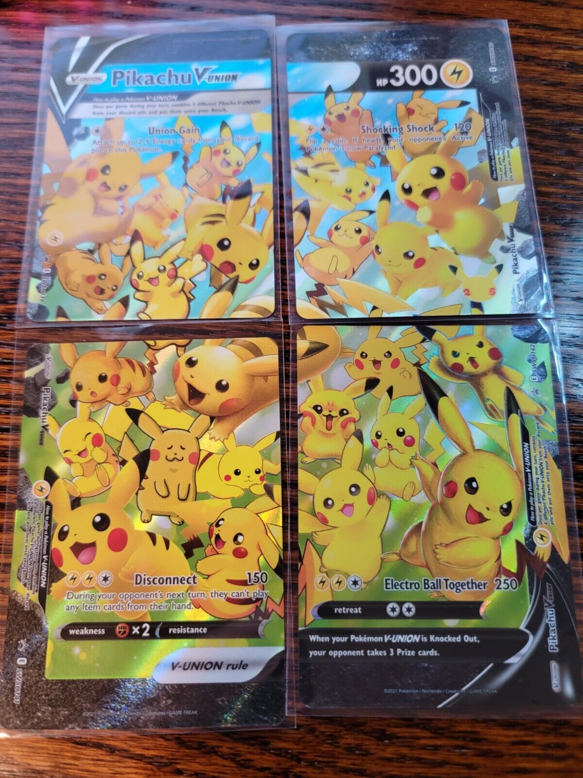 Pikachu V-Union - SWSH139-142 - Pokemon TCG: Celebrations Promo 4 Card Set